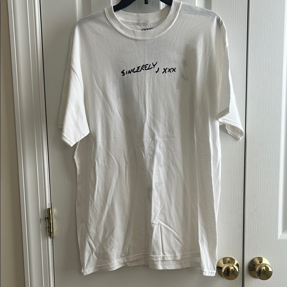 Sincerely, xxx White Graphic T-Shirt